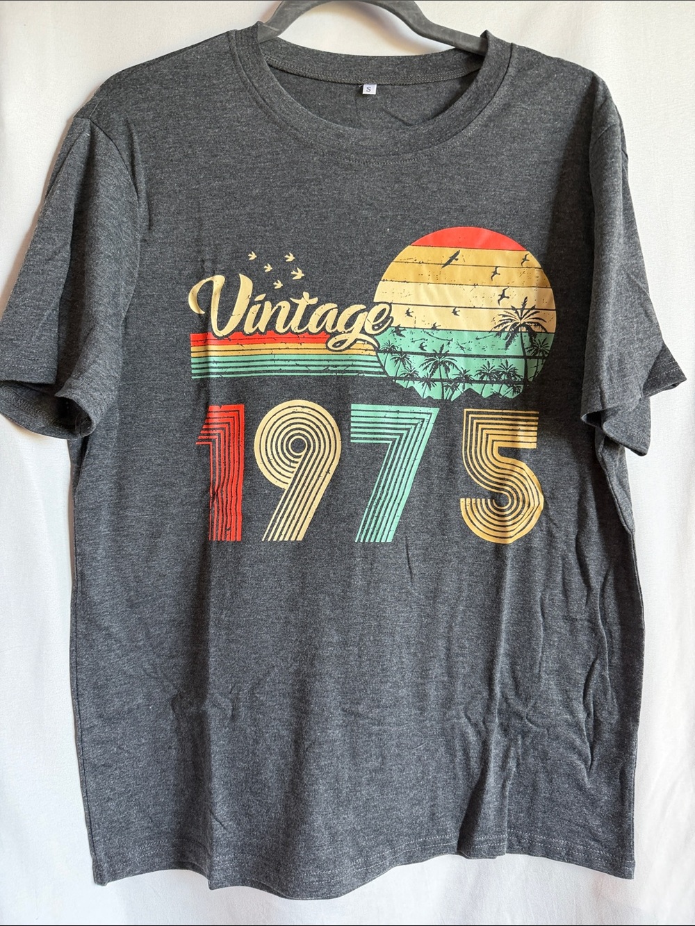 Vintage 1975 Graphic Tee - Charcoal